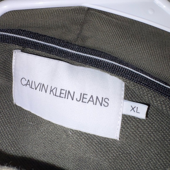 Calvin Klein Jeans Washed Monologo Hoodie Green - Picture 5 of 16
